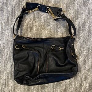 Ted Baker Black Leather Shoulder Bag